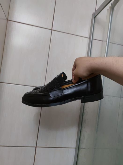 Buty obuwie 42 mokasyny czarne włoskie letnie eleganckie męskie made i