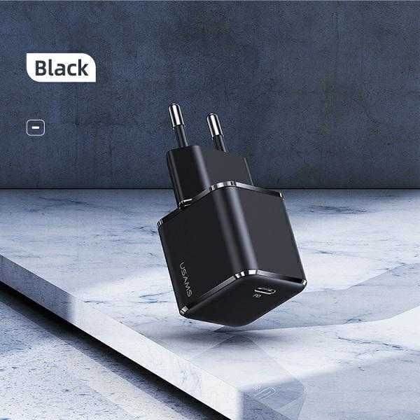 USAMS Ład. siec. 1xUSB-C T42 mini 25W Super  5V-3A PD3.0 Fast Charging