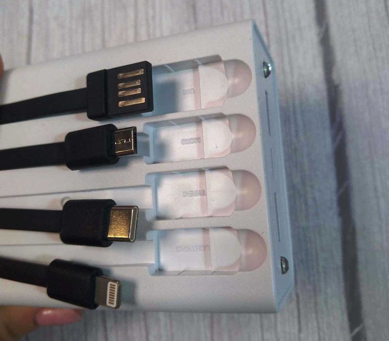 30000mAh K-300 повербанк Power Bank панель Type-C microUSB Lightning