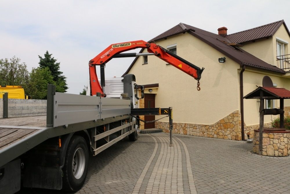 Transport HDS ciężarowy do 10 400 kg, długość 7,5 m, kontemery budowla