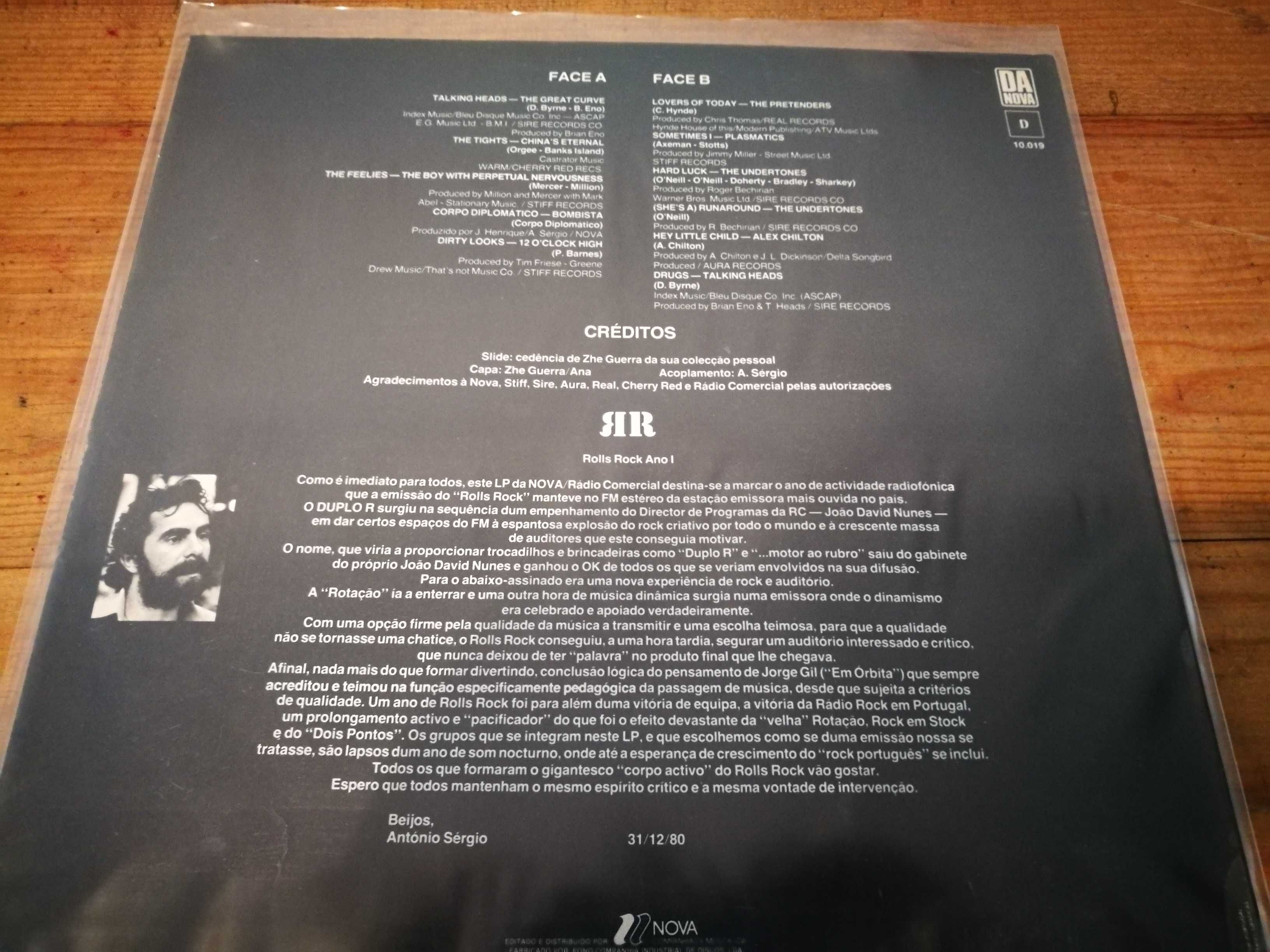 VARIOS  (Programa De Rádio De António Sergio) ROLLS ROCK AO   RUBRO LP