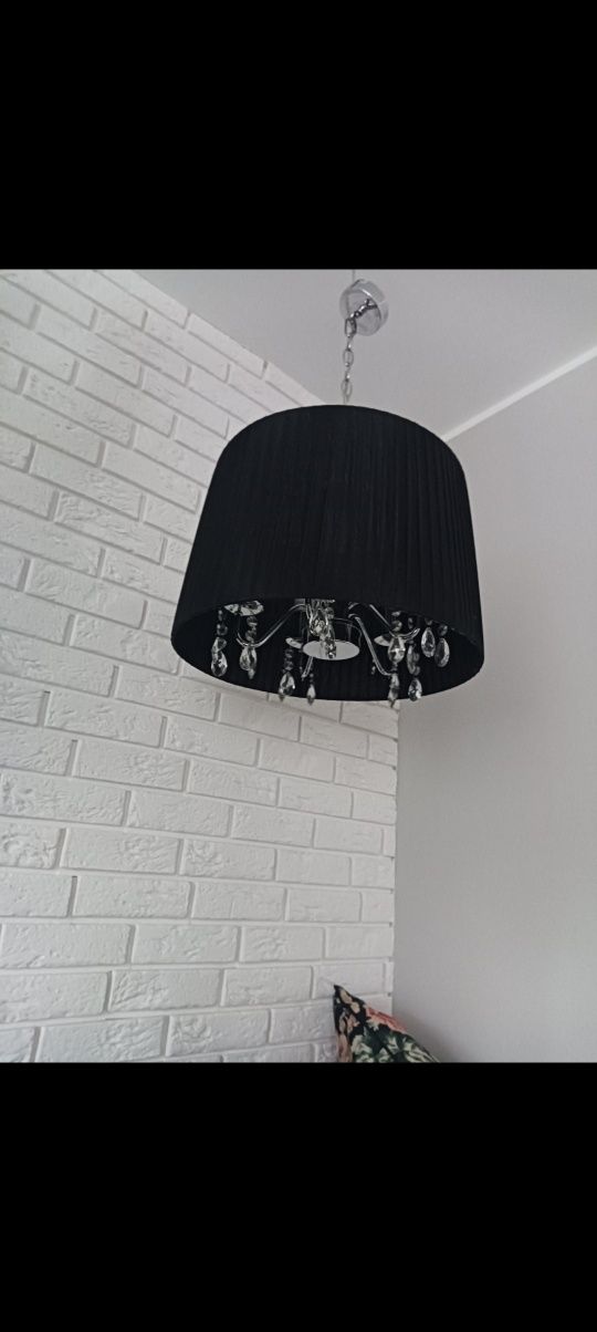 Lampa wisząca ,czarna na 5 żarówek