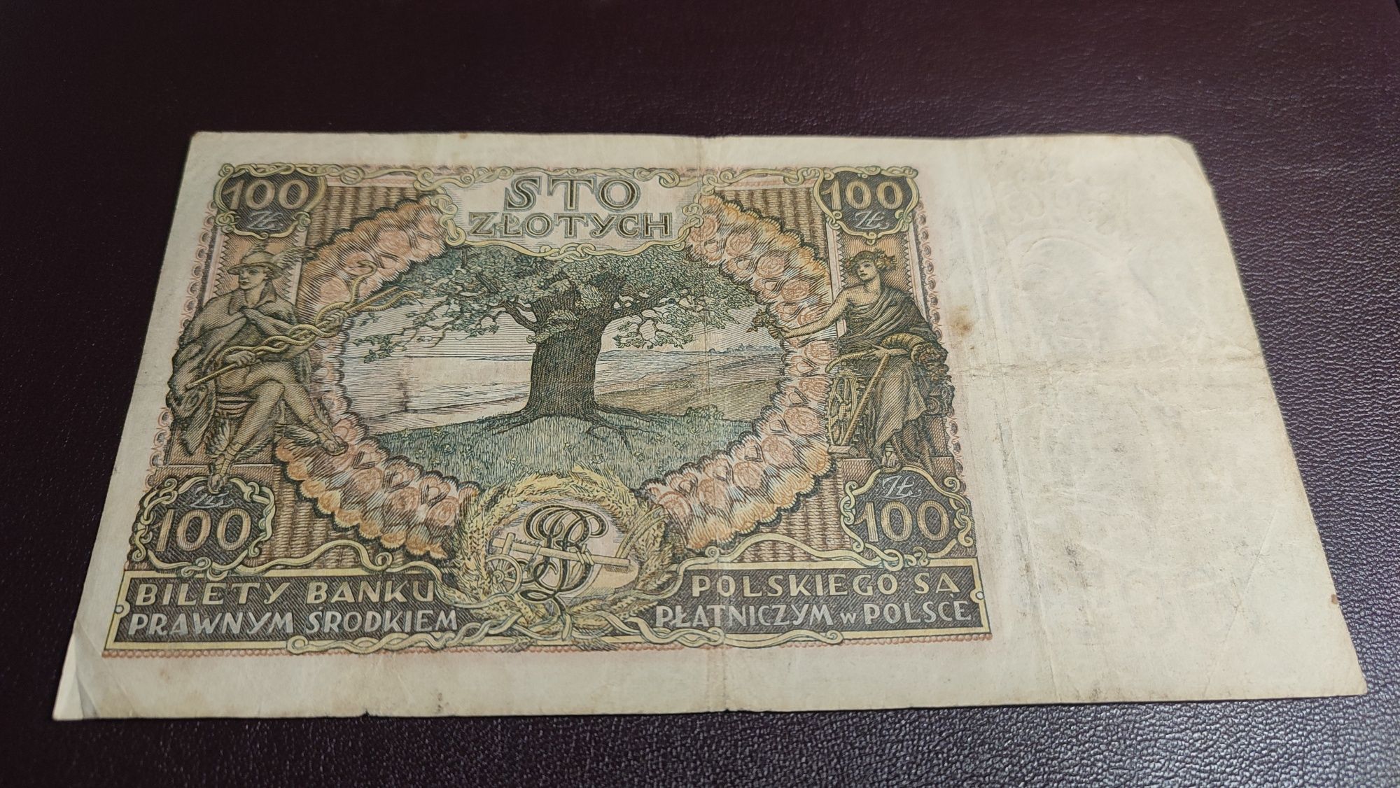 Banknot 100 zl z roku 1934 obiegowy