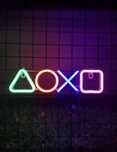 Neon, led na ściane- logo ps4 (dla gracza, gamer)