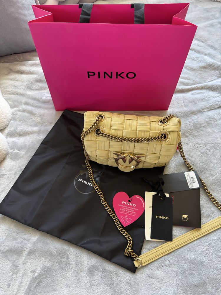 Totebka Pinko musztardowa