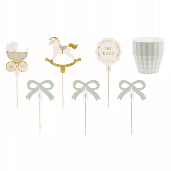 Zestaw do muffinek Oh Baby 6szt. PartyDeco