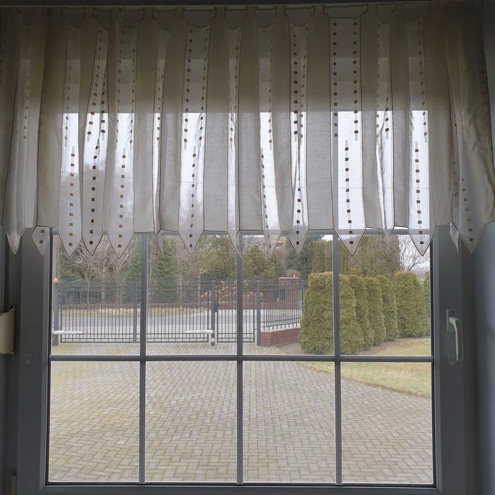 Super okazja unikatowe firanki z haftem firmy RUNOTEX