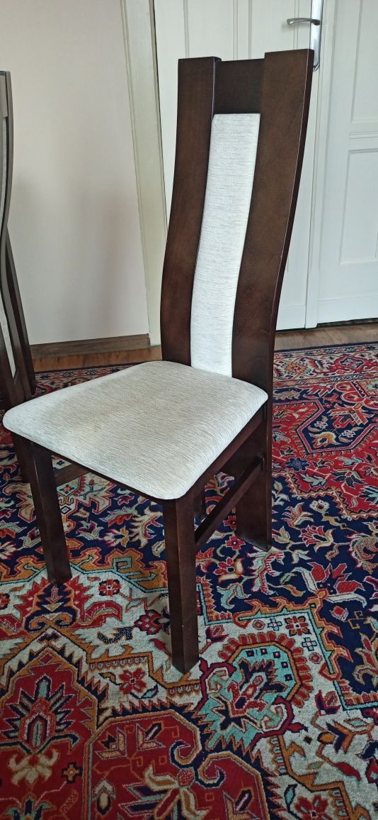 Stół rozsuwany i 6 krzeseł venge 140/180x80