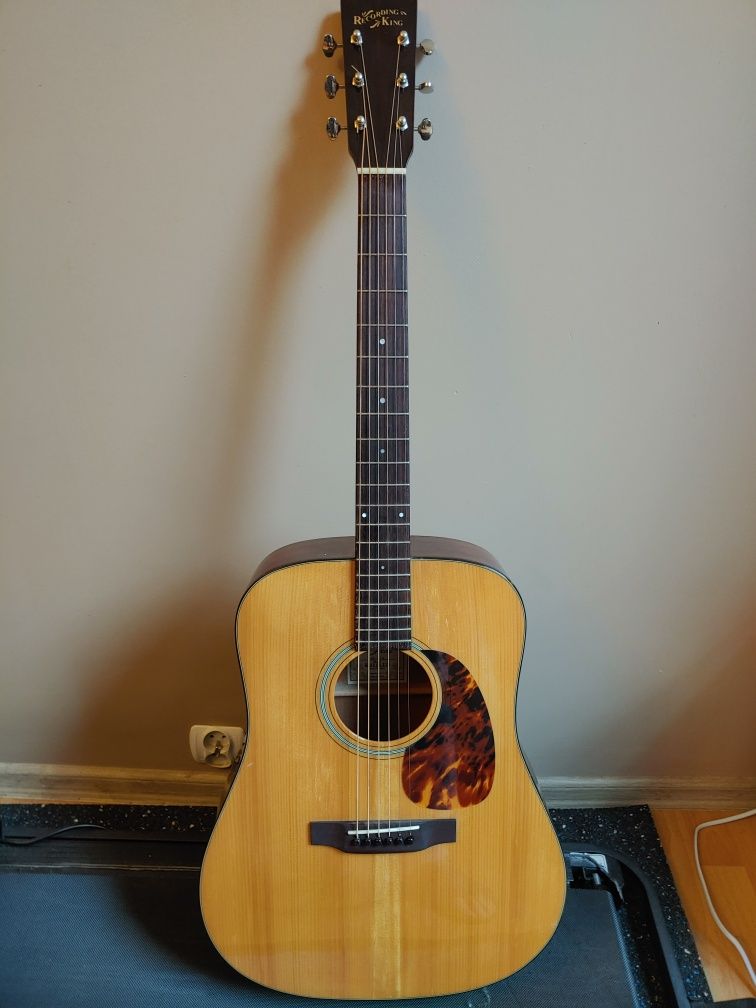 Gitara akustyczna Recording King RD T16 lity top świerk + przystawka