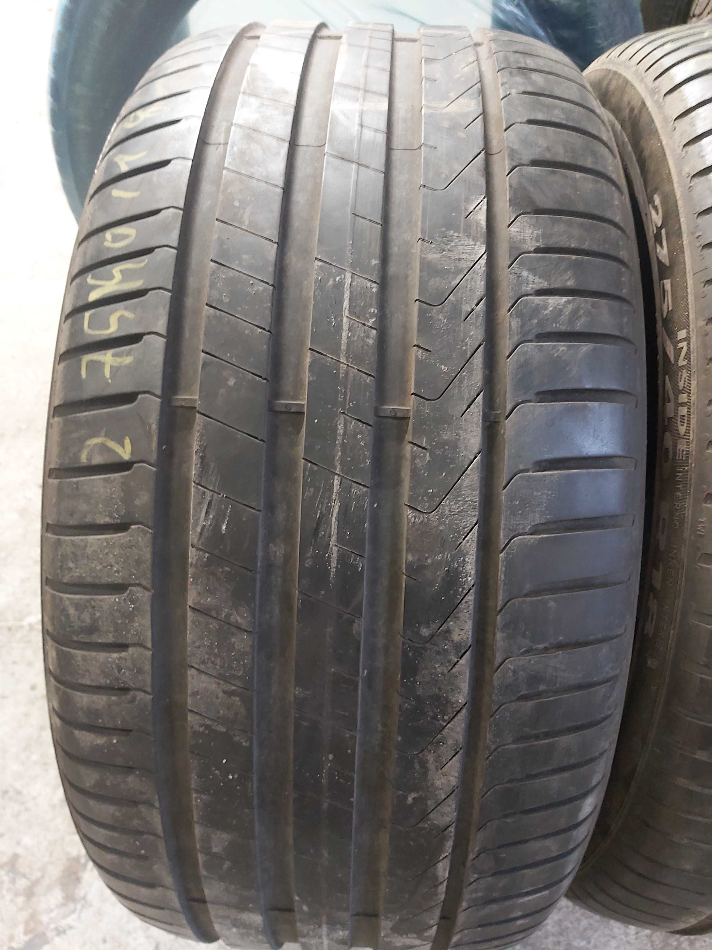 275/40R18 Dwie używane opony letnie Pirelli