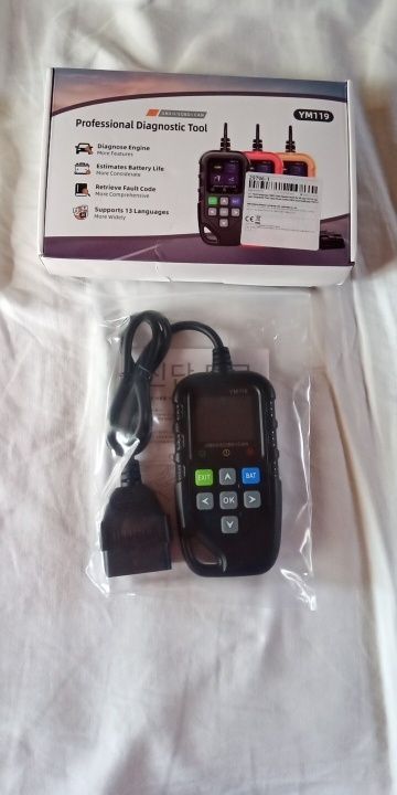 Авто сканер OBD2 +тестер батареи, диагностический , считывание кодов.