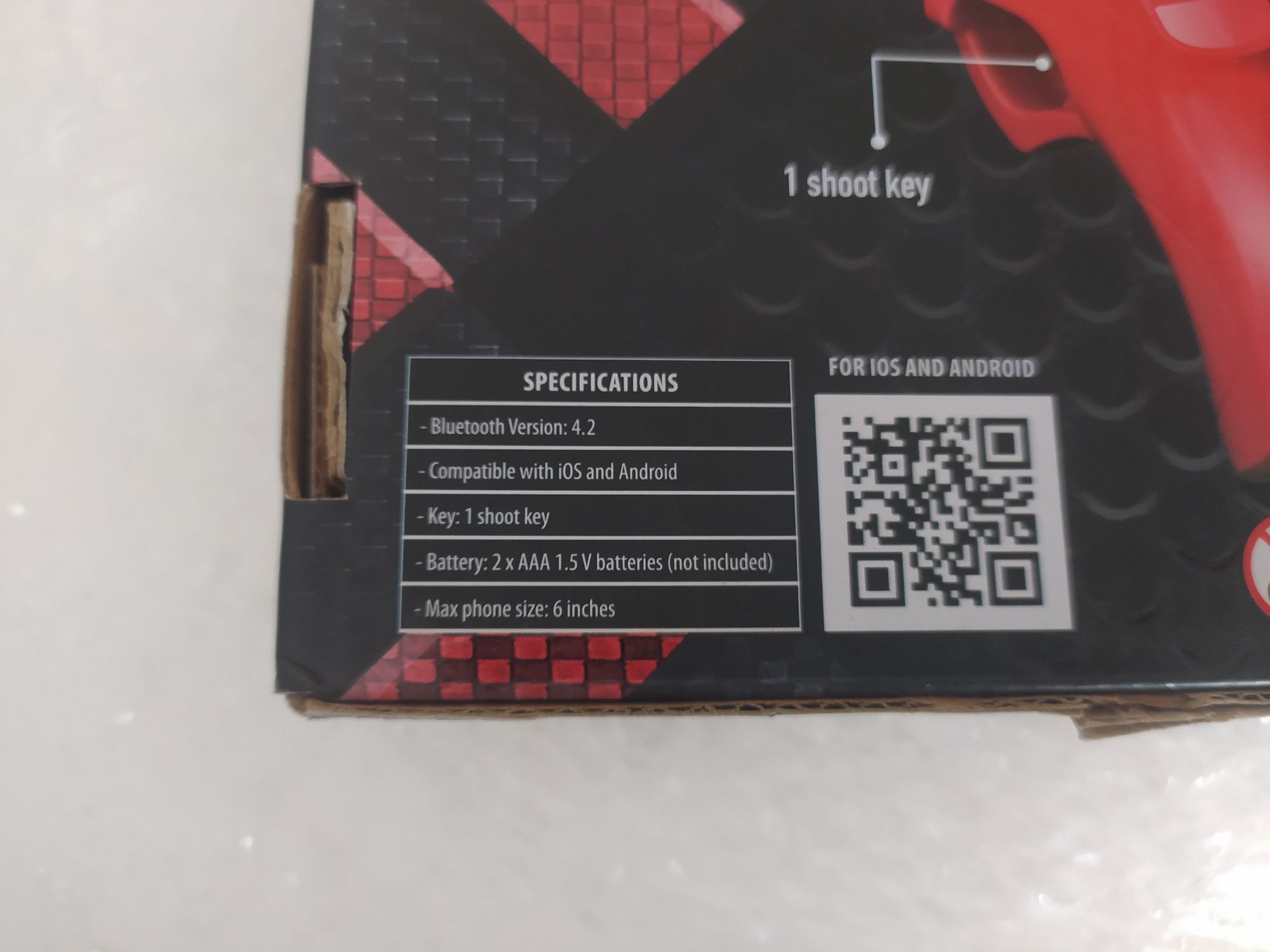 Kontroler do gier Bluetooth czerwony