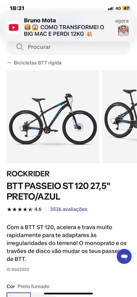Bicicleta Decathlon