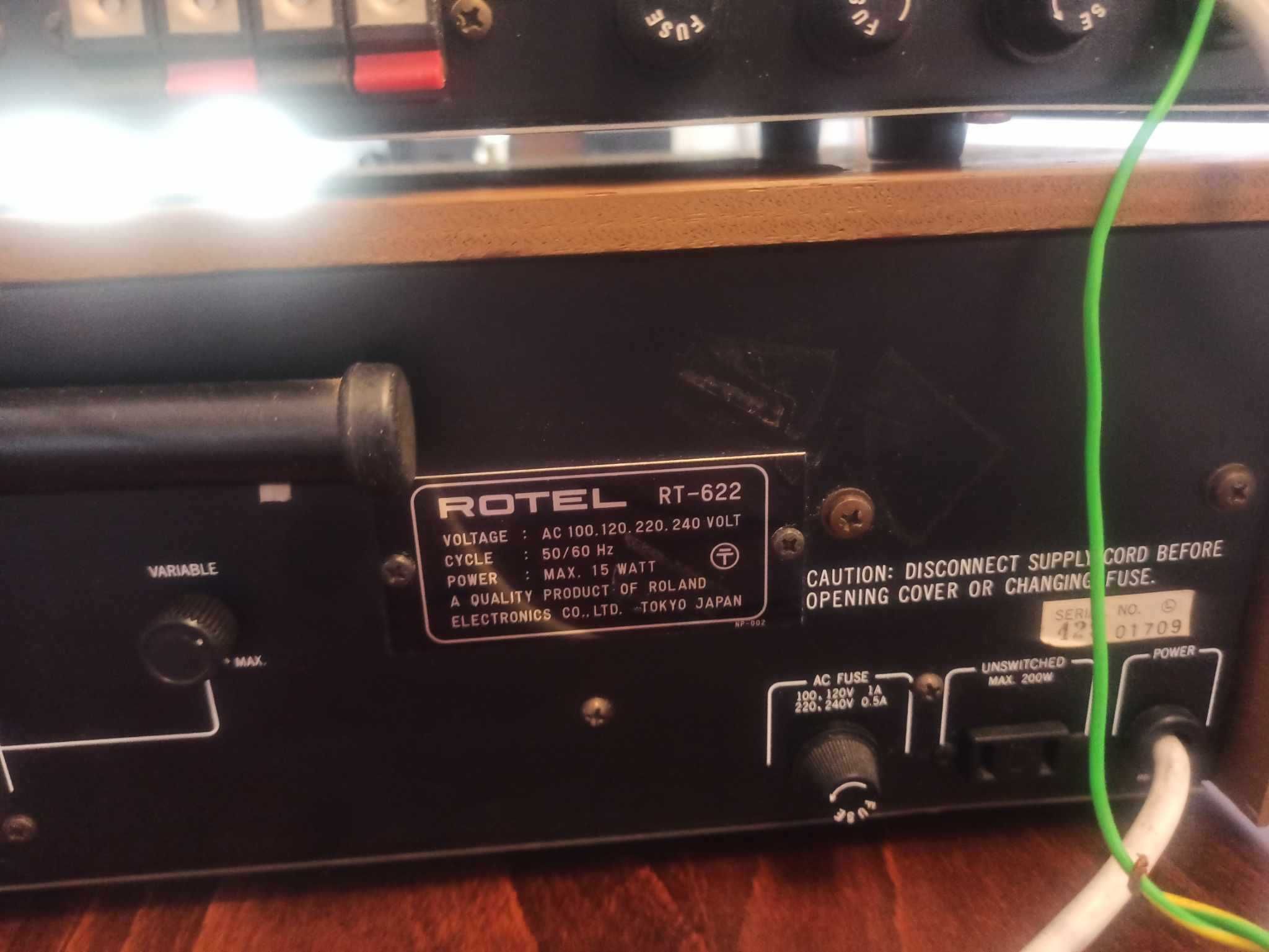 Wzmacniacz Rotel RA-611+ tuner Rotel RT-622