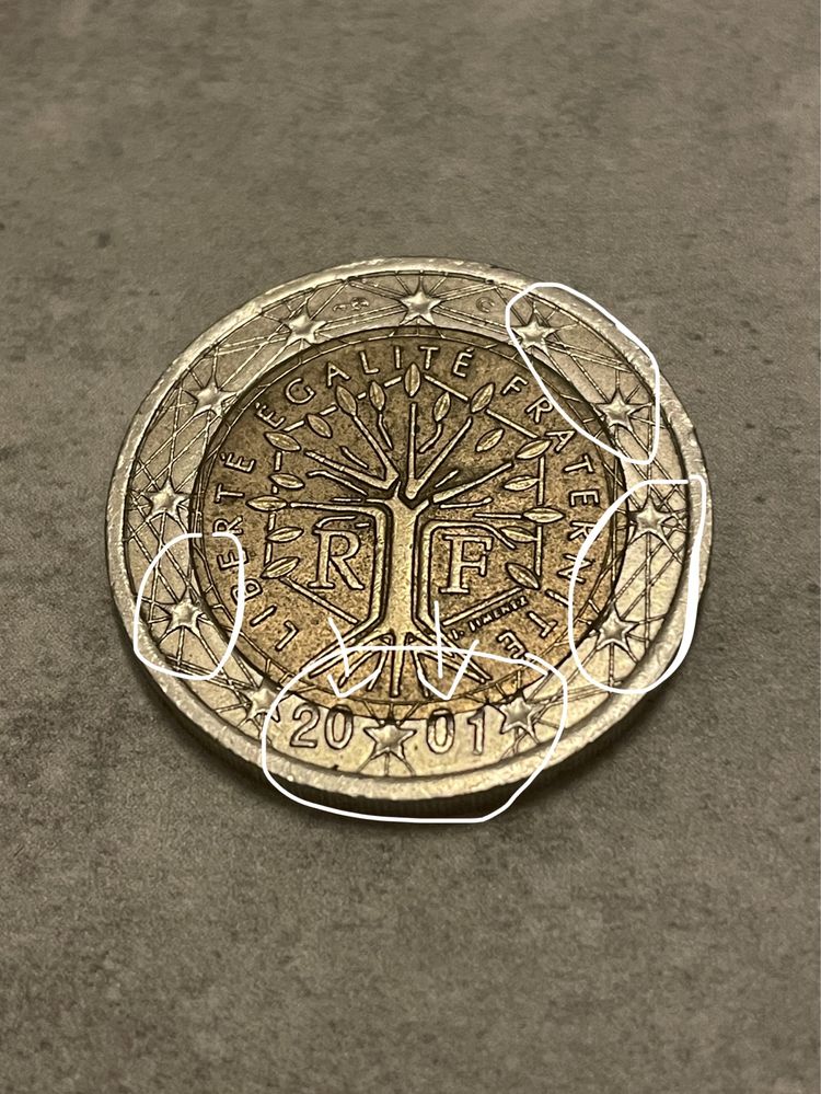 2 euro destrukt 2001 RF liberte egalite fraternite