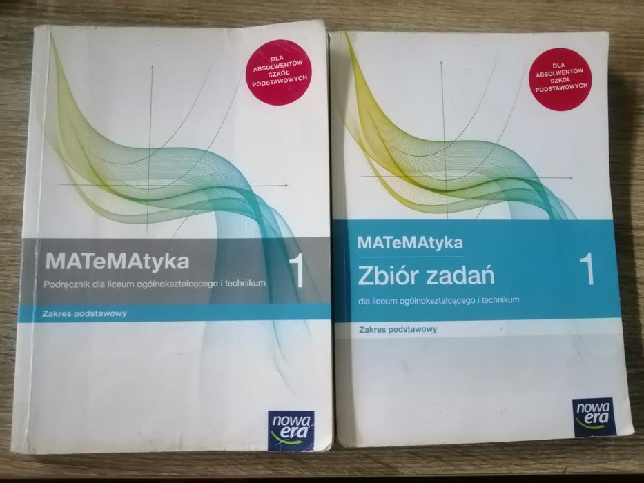 Matematyka 1 zakres podstawowy - podrecznik+ zbiór zadań (zestaw)