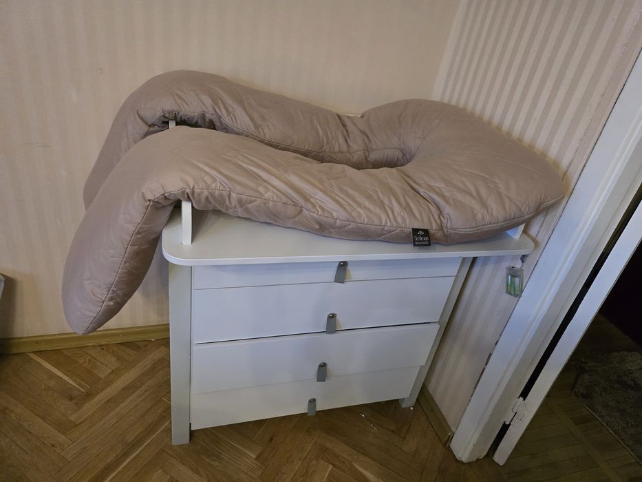 Комод пеленальний Верес Монако 900 Біло-сірий  , кокон SONTO , + поду