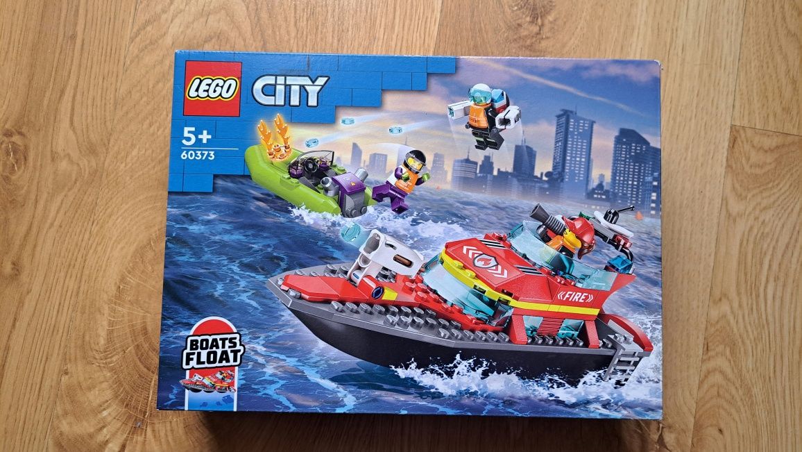 Nowe Klocki Lego City 5 + 60373 Łódź Strażacka