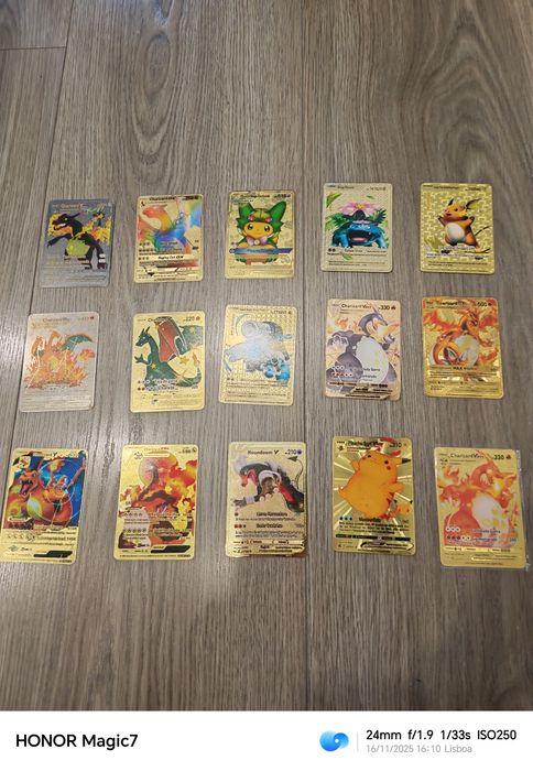 Cartas de Pokémon de ferro que já não coleciono.