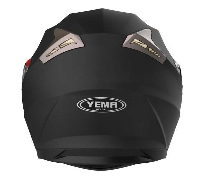 Kask motocyklowy YEMA czarny mat    G-567