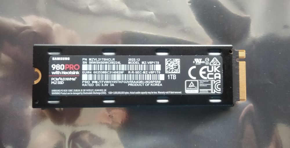 SSD накопичувач Samsung 980 PRO 1 TB Heatsink