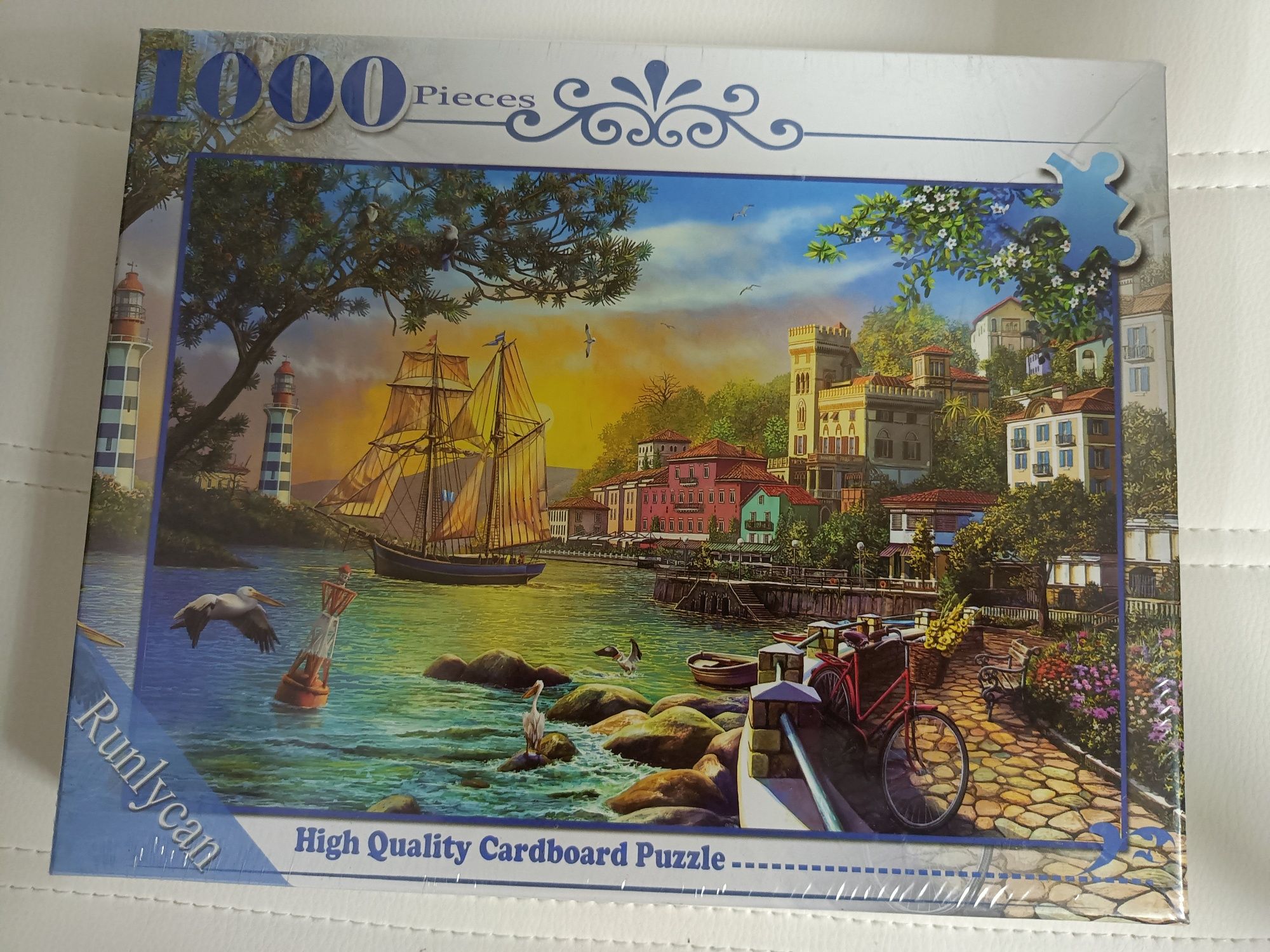 Puzzle zachód słońca natura 1000 sztuk