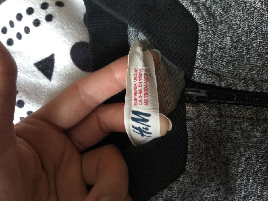 Bluza zapinana 98/104 H&M