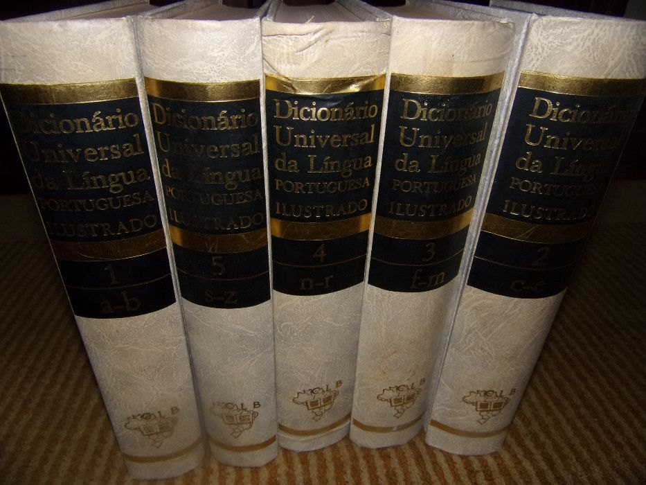 7433 - Dicionario Universal da Língua Portuguesa : ilustrado (5 Vols)