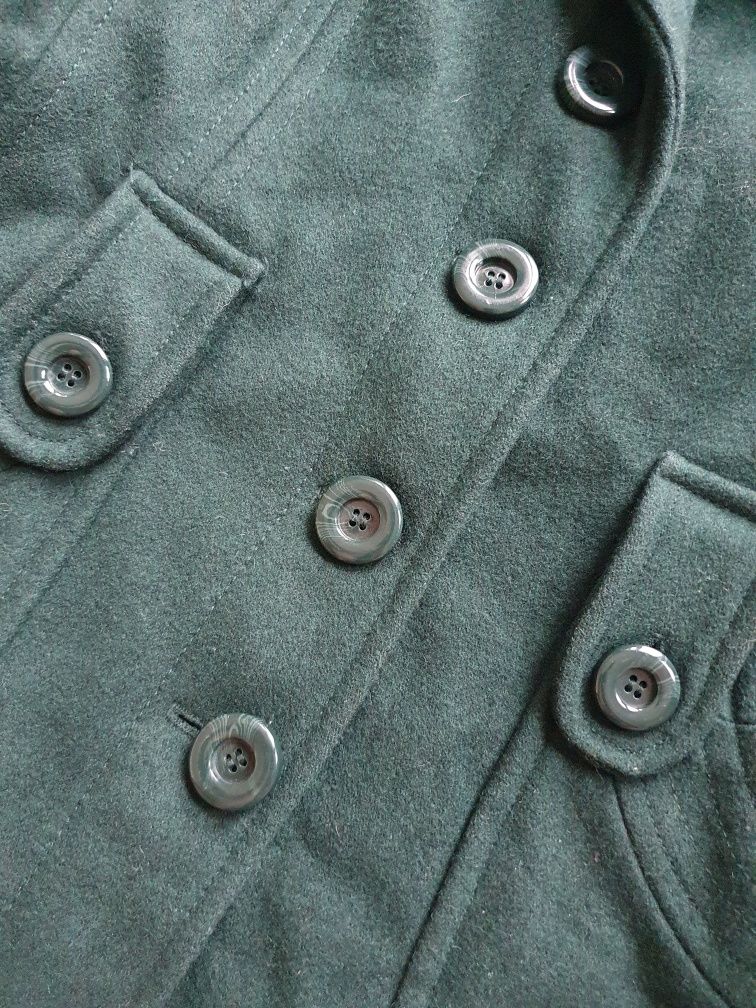 Ciemnozielony płaszcz Vero Moda, r. XL
