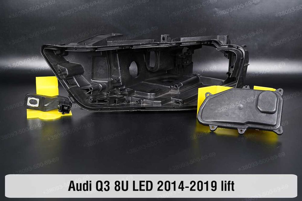 Стекло корпуса фар Audi Q3 8U F3 Ауди Ку3 фара 2011-2023 хром ушки