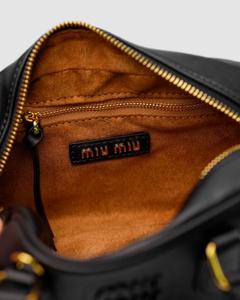 Torebka Miu Miu Arcadia Leather Bag Black