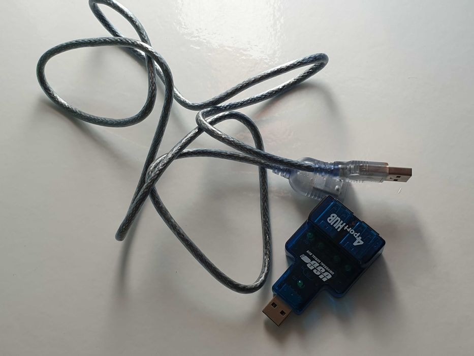 хаб концентратор usb 4 port hub universal serial bus + кабель USB