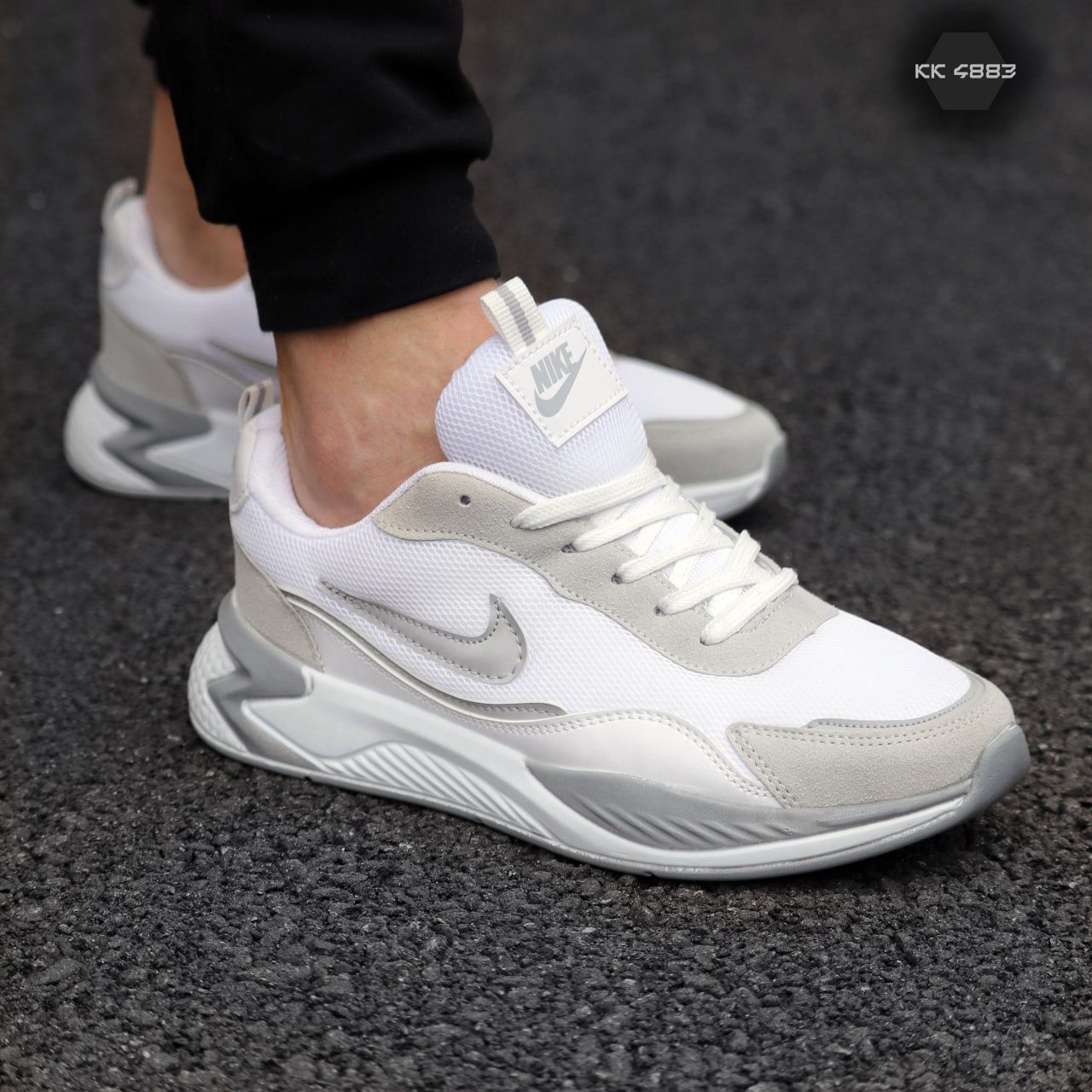 Чоловічі Кросівки Nike White Мужские кроссовки Найк белые