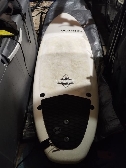 Prancha Surf Olaian 6'0" 46 Litros + Capa + Leash