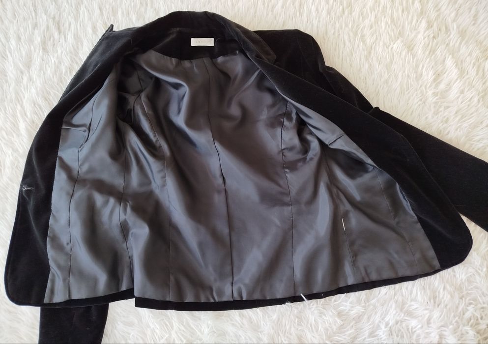 Żakiet z aksamitu/zamszu