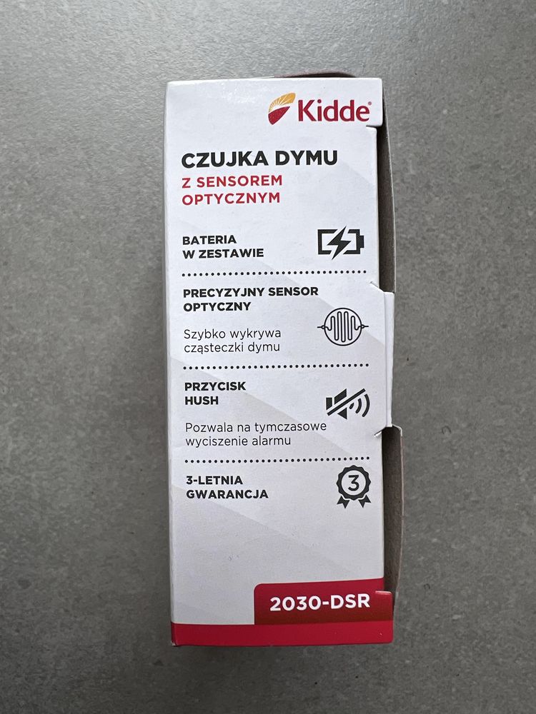 Czujka dymu Kidde z sensorem optycznym – NOWA