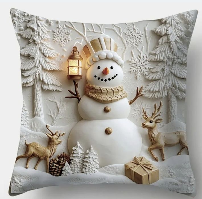 Komplet 4 świątecznych poszewek