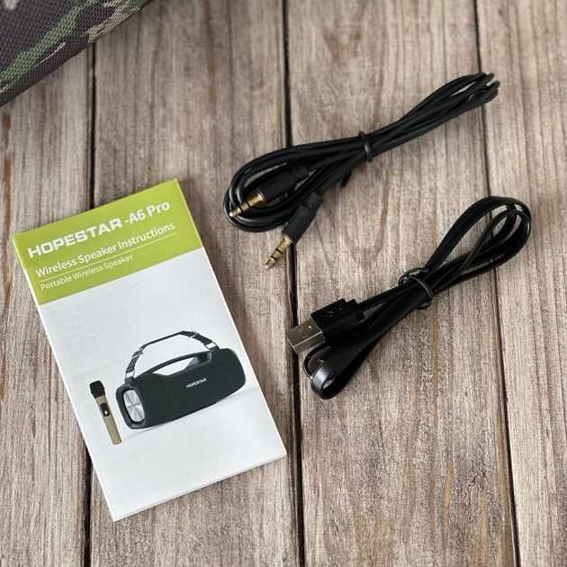 Портативна Bluetooth колонка Hopestar A6 PRO 55 ВТ ОРИГИНАЛ (40 см)