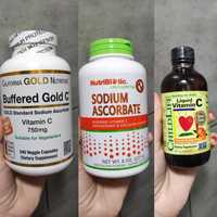 Вітамін С, Nutribiotic, California Gold, Childlife, sodium ascorbate