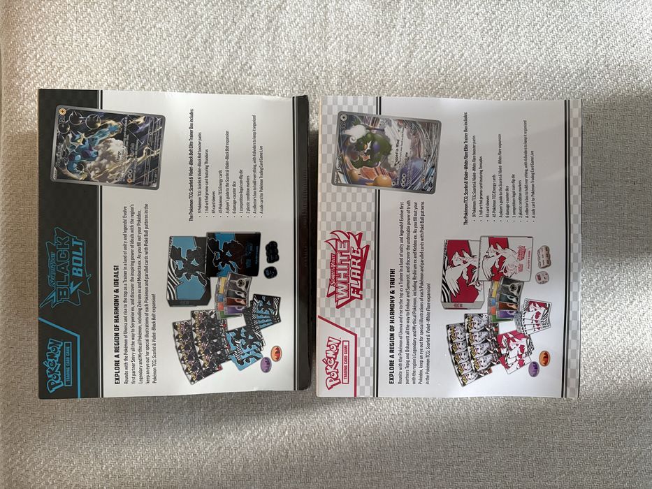 Pokémon Black Bolt e White Flare Elite Trainer Box (ETB)