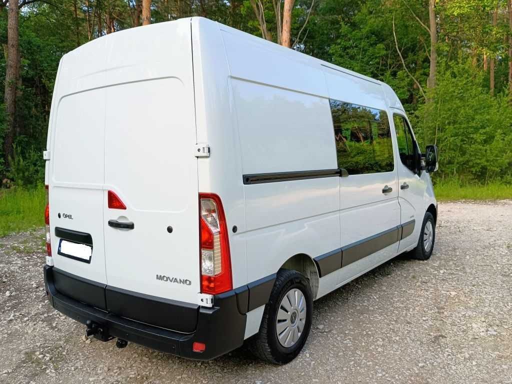 Movano 2,3 CDTI 125KM Dubel Kabina Brygadówka Klima L2H2 Zarejestrowan