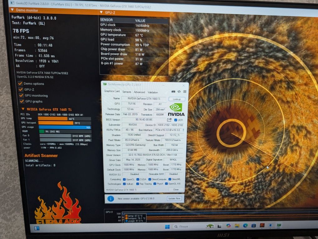 Відеокарта PALIT DUAL GTX 1660Ti 6GB (GDDR6) XPC | Гарантія