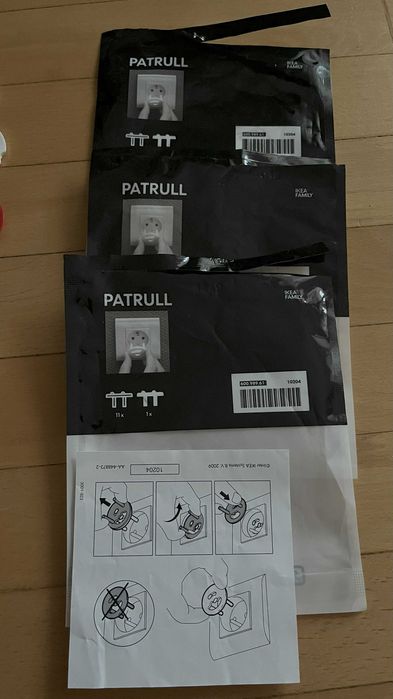 Zatyczki do gniazdek białe 37 sztuk, zabezpieczenie zaślepki