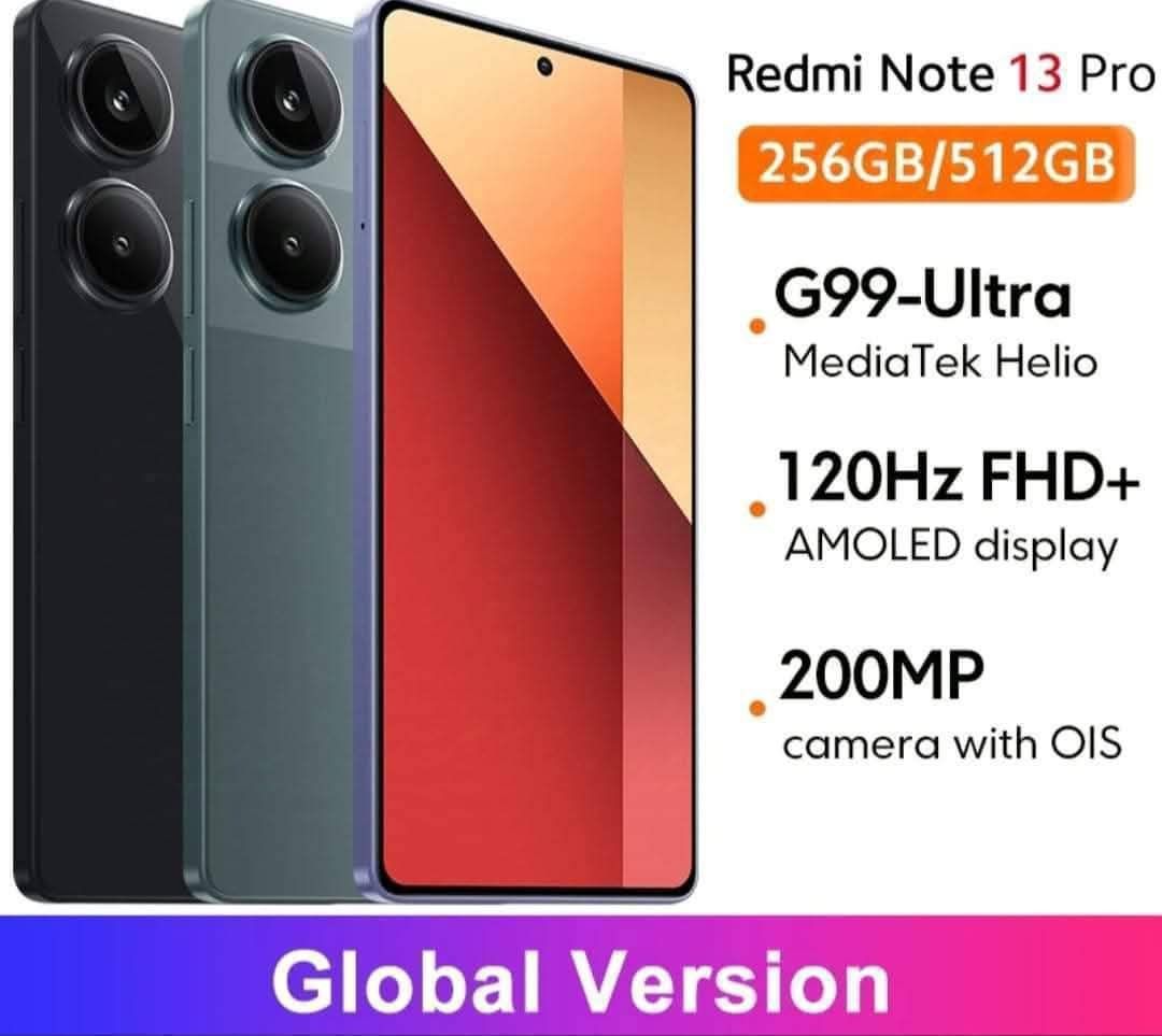 Redmi note 13 pro 4G 8/256NFC  Global Version NEW + чехол