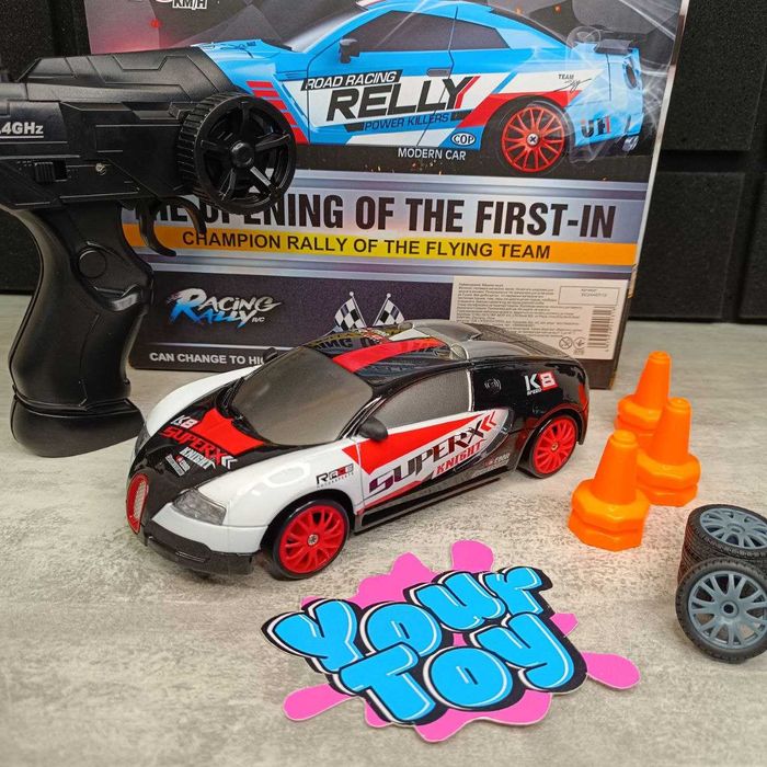 Машинка для Дрифта на Радиоуправлении Bugatti 1:24 на Аккумуляторе