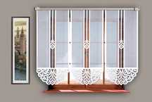 Ажурна жаккардовая тюль Verona 160 х 60 см (zuriel) 2 шт як IKEA