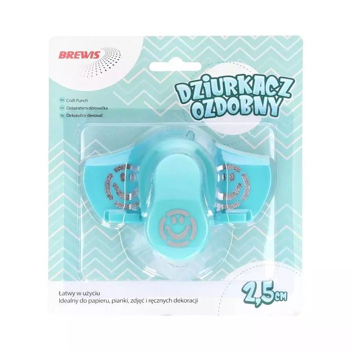 Dziurkacz ozdobny brzegowy - Buźka 2,5cm. Brewis