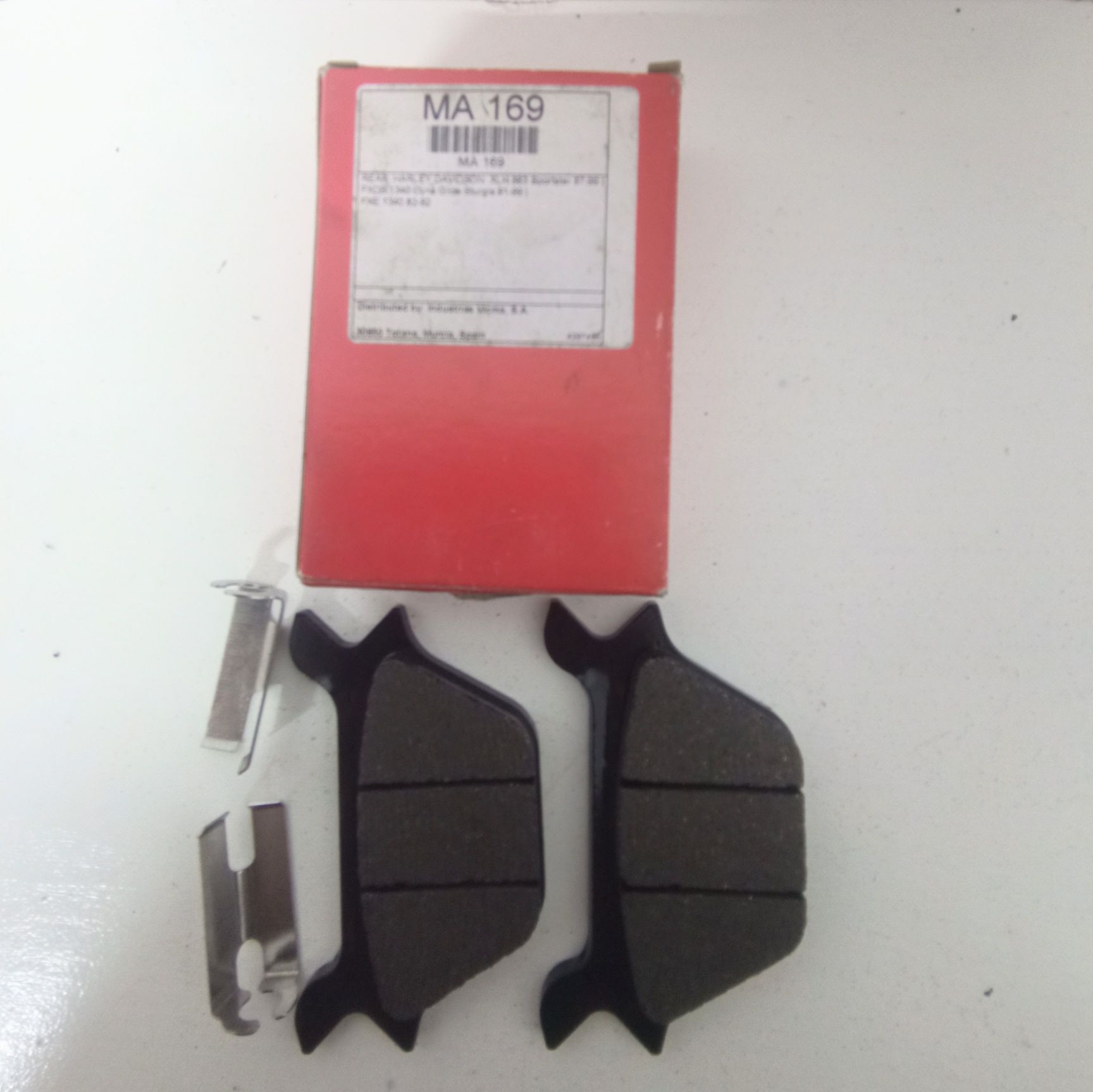 Pastilhas de travão motos estrada scooters