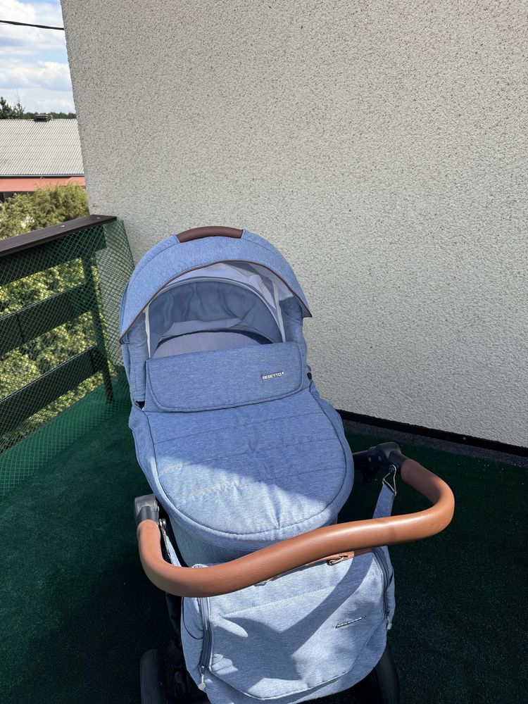 Wózek gondola, spacerówka Bebetto Luca, łupina Cybex