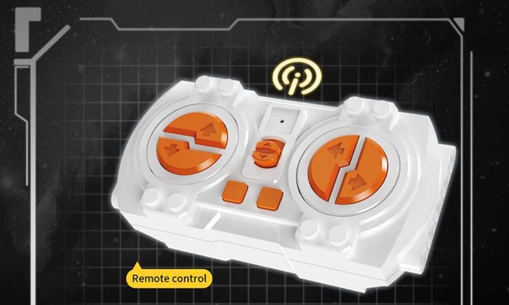 Klocki sterowany robot gąsienicowy RED 495-klocki 5w1 zamien. TECHNIC